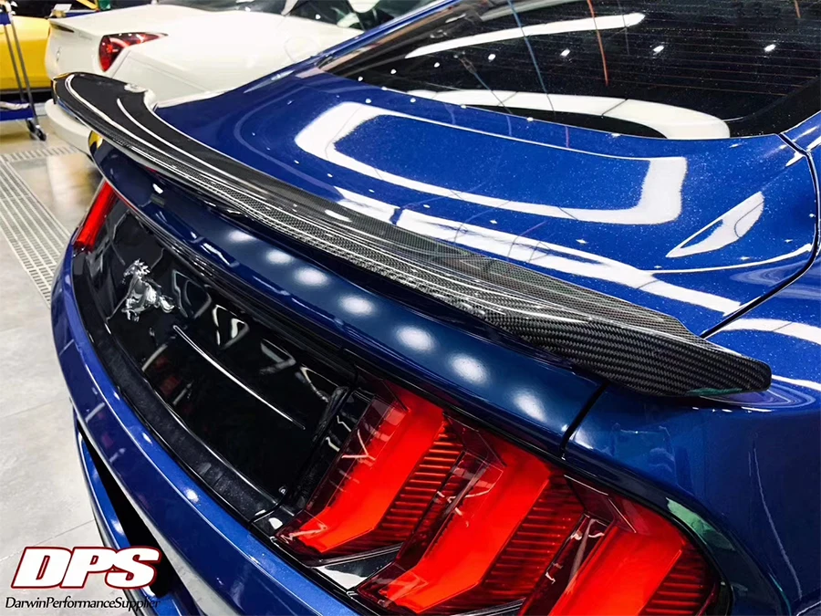 Задний спойлер из углеродного волокна для Ford Mustang GT V8 V6 Coupe GT350, стильный спойлер