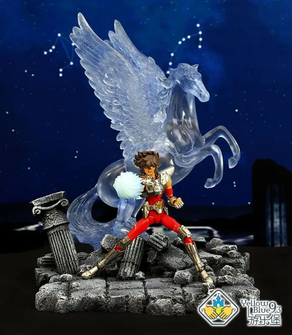 Парк развлечений Saint Seiya модель сцены Пегас Космос смола статуя набор