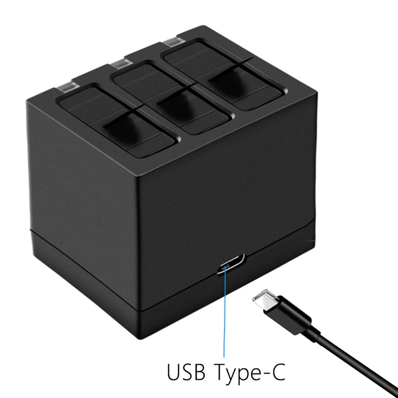 Mamen 3 шт. для GoPro 501 Go Pro AHDBT 501 цифровой аккумулятор+ зарядное устройство type-C для GoPro Hero 5 6 7 черный аккумулятор для спортивной экшн-камеры