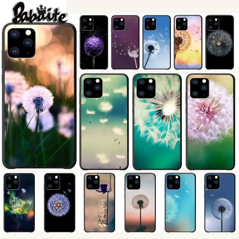 Plant Flower Dandelion Luxury Phone Case Funda For Iphone 5s Se 6 6s 7 8 Plus X Xs Max Xr 11 Pro Cases Coque | Мобильные телефоны и
