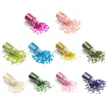 

10 Color 2mm Mini Pony Glass Seed Beads Beading Bracelet Necklace Jewelry Making