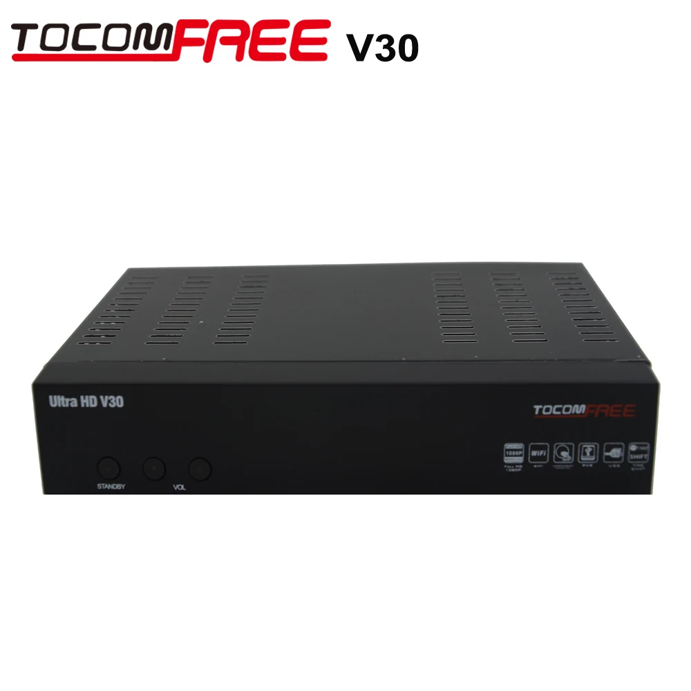 DVB-S2 Tocomfree V30 Ultra HD спутниковый ТВ приемник Поддержка Newcam Cccam JB200 турбо 8PSK тюнер автоматическое преобразование PAL/NTSC