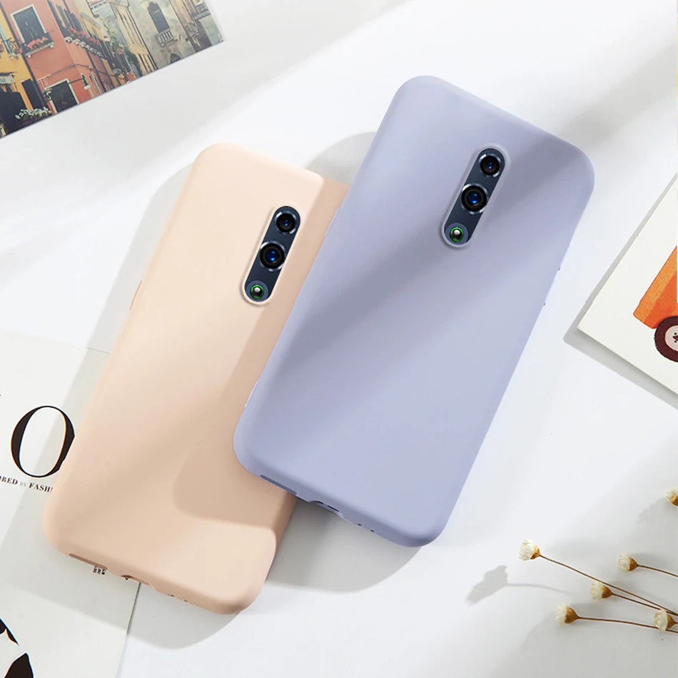 Чехол для OPPO Reno 2 роскошный жидкий силикон мягкий ТПУ чехол телефона Z 10 2Z 10X ZOOM
