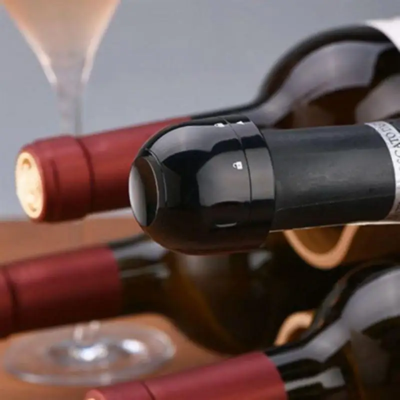 

1/3pcs Red Wine Bottle Cap Stopper Silicone Sealed Champagne Bottle Stopper Vacuum Retain Freshness Wine Plug Bar Tools