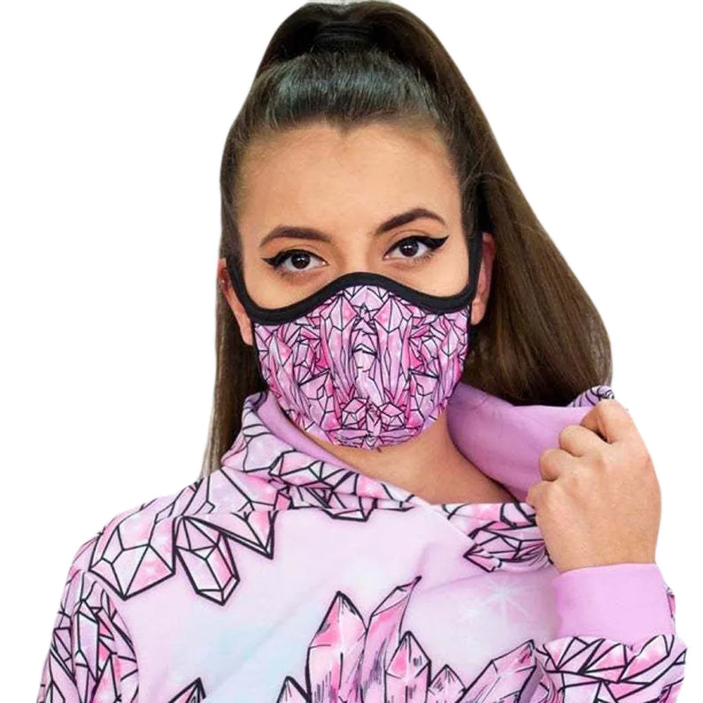 Facemask унисекс хлопковая моющаяся многоразовая маска с несколькими принтами