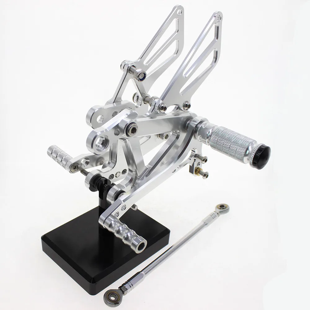 CNC алюминиевый мотоцикл Rearset мотоцикл подножка задние наборы регулируемая подножка для Kawasaki Ninja ZX6R ZX636 ZX 636 2003-2004