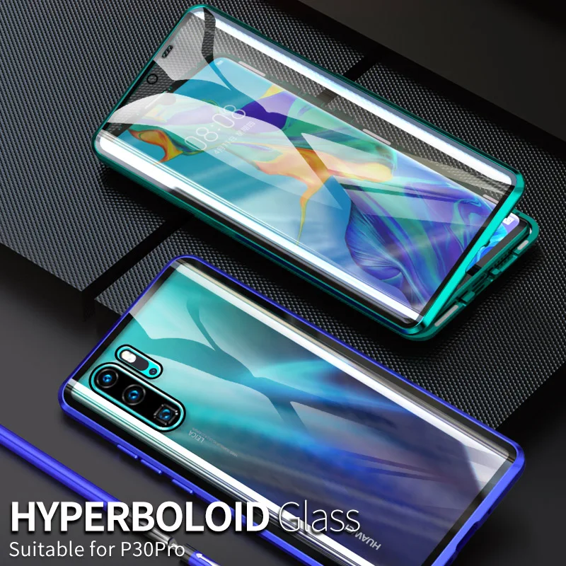 Чехол из закаленного стекла с магнитной адсорбцией для Huawei P30 Pro P20 Lite P Smart 2019 Z P30E
