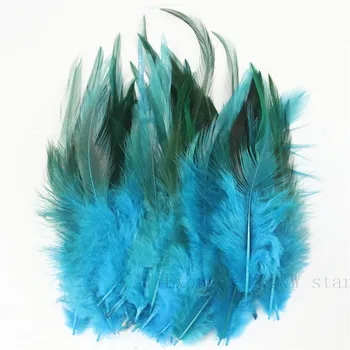 

Natural 12-15CM (5-6 inches) Feather Dyed Lake Blue 100PCS Performance Costume DIY Craft Ornaments Feathers