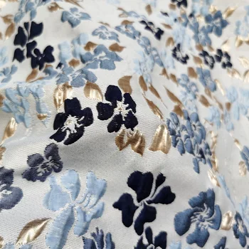 

French Style Embossed Three-dimensional Jacquard Setting Fabric Autumn Dress Suit Brocade Fashion