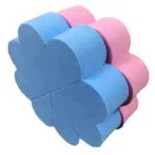 Не латексный лепесток пудра слоеный Красота Макияж Губка Многокомпонентный плоский макияж губка больше в воде влажной и сухой двойного использования