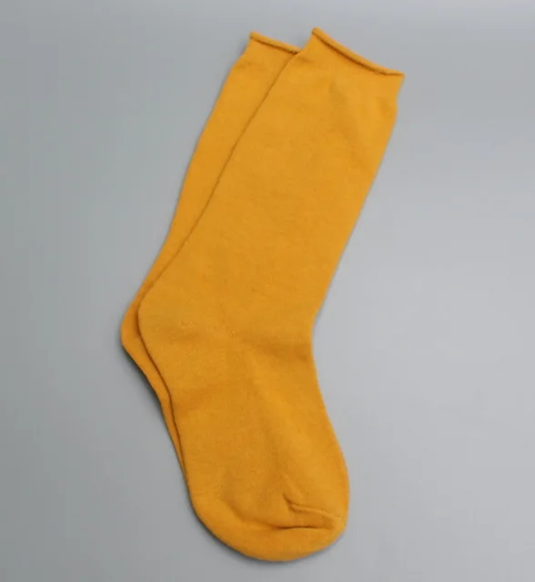 Женские хлопковые носки с рисунком для девочек, яркие цвета носков стандартной длины скручивание кромки - Цвет: 7