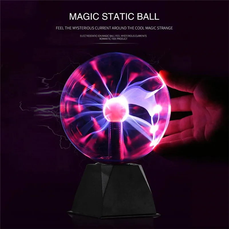 Горячая продажа 3 ~ 8 дюймов плазменный магический шар светильник сенсорный электростатический Сфера плазменная лампочка светильник ing