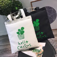 1 шт., Холщовая Сумка с милым принтом, женская сумка-шоппер, сумки через плечо, многоразовые складные модные сумки, 12 узоров