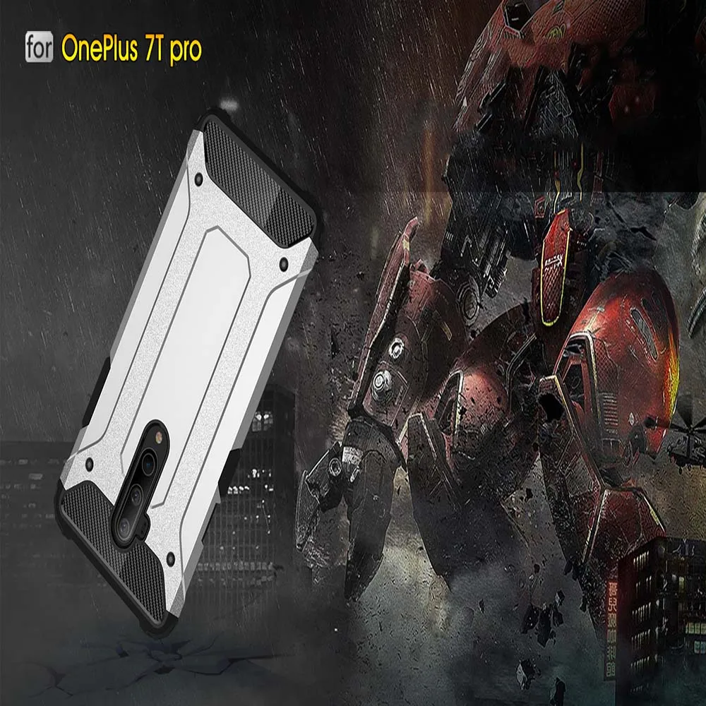 Четыре угловых падение защитный бронированный чехол Чехол для One Plus7T 7 Pro Чехол для One Plus 5T 6 T, 5, 6, ПК жесткий чехол задняя крышка чехол Крышка