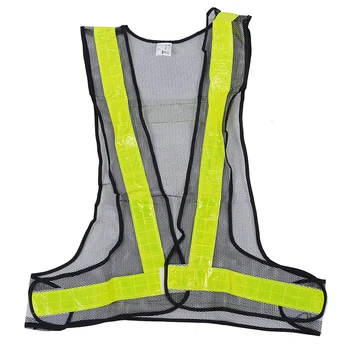 

Hi-Viz Reflective Vest High Visibility Warning Traffic Construction Safety Gear Black Yellow