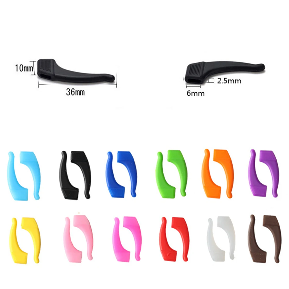 

1 Pair Silicone Transparent Anti Slip Easy To Use Glasses Ear Hooks Eyeglasses Grip Temple Holder Accessories For Sports Eyewear