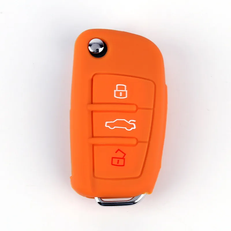 Custodia portachiavi in Silicone Custodia/cover per Chiave/telecomando per Audi A3 A1 A6L misura per Audi Q2L Q3 Q7 per Audi S3 R8 ecc accessori per auto modello Styling Case - H3c77d66bbfbd45c48c0424b3b6905c13D