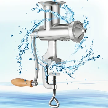 VEVOR 2.2” Manual Wheatgrass Juicer W/ Multiple Accessories Stainless Steel Food Grade Juice Extractor Auger Slow Squeezer Home 3