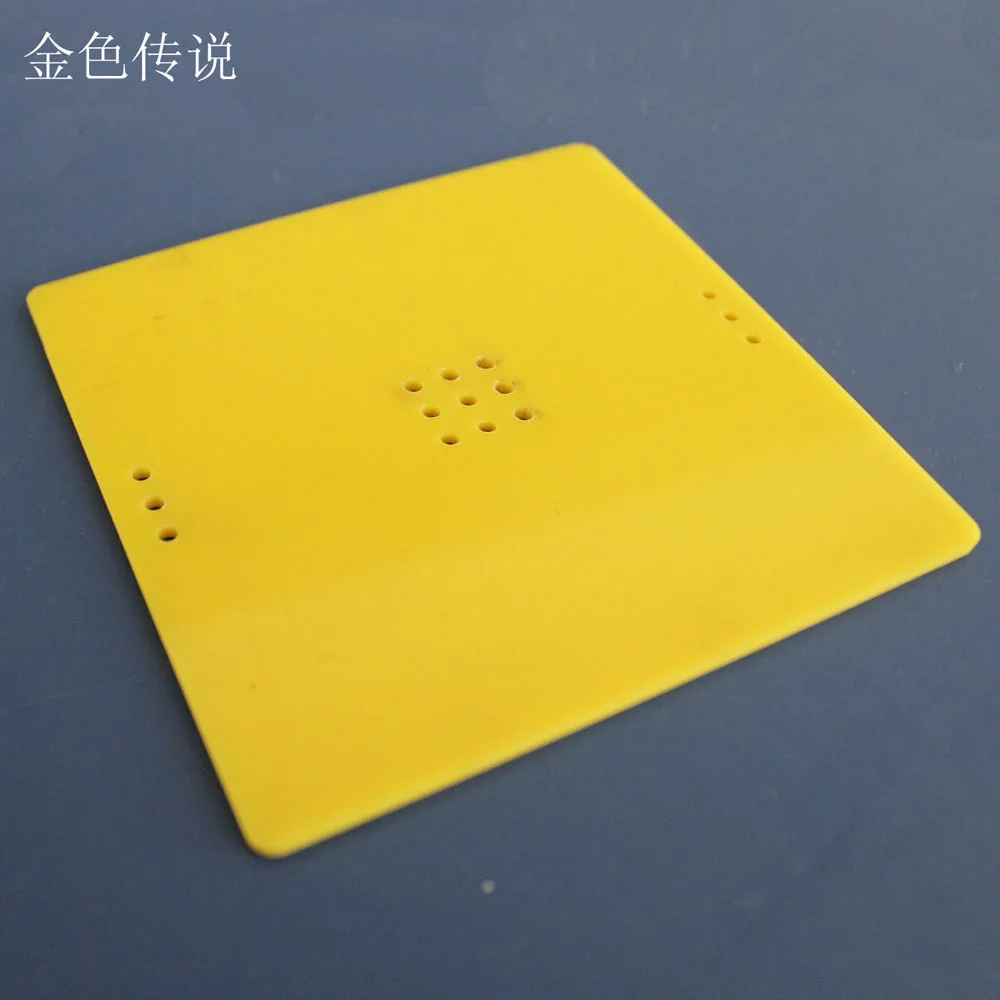 9090 panel technology small production table lamp fan base science DIY material plastic plate with holes | Дом и сад