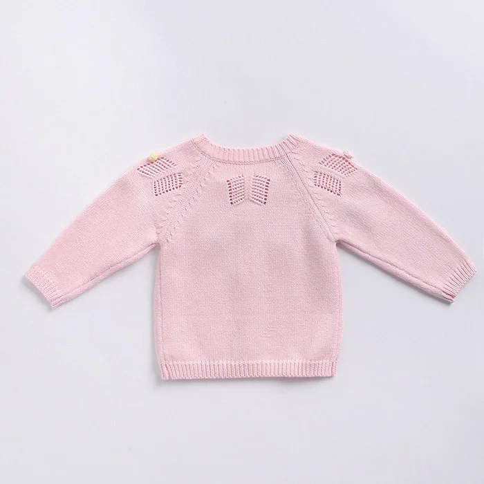 Детский свитер с леопардовой раскраской, осенняя вязаная куртка для маленьких девочек, пальто, кардиган для новорожденных девочек, хлопковый пуловер для маленьких девочек