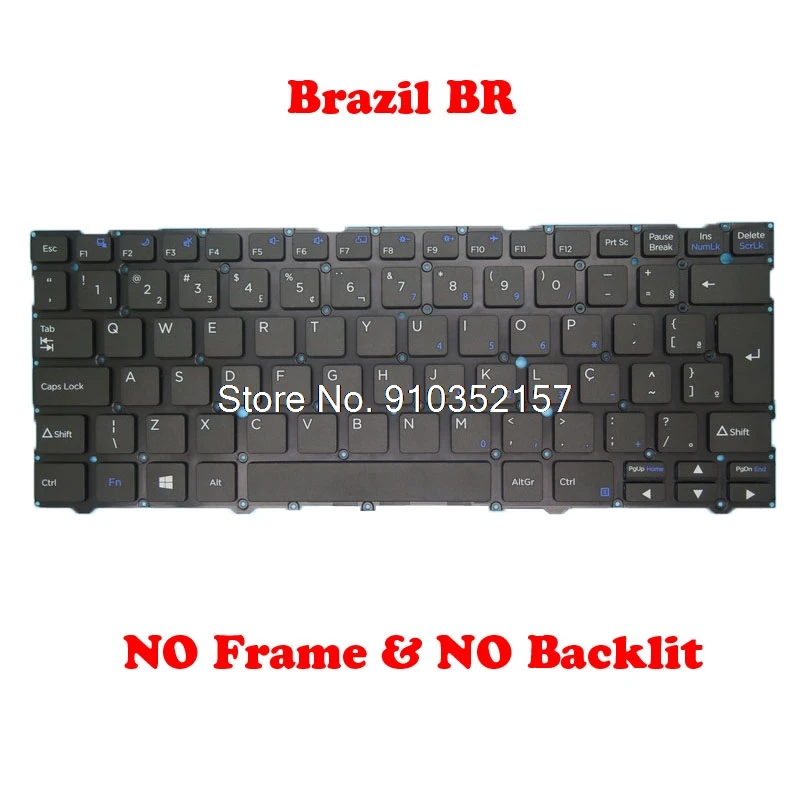 TR Teclado BR Para CLEVO CVM19C58PA-43002 6-80-L1400-332-1P