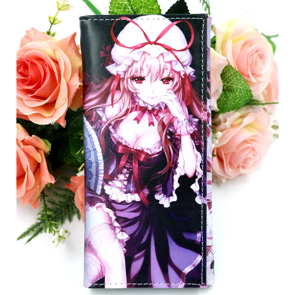 Аниме TouHou проект Юкари Якумо длинный синтетический кожаный модный кошелек клатч