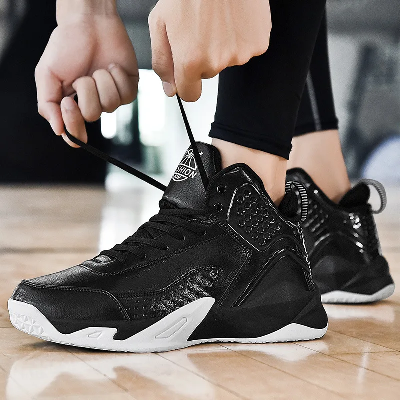 

New Products Running Shoes Men's Autumn & Winter Outdoor Sneakers Shock Absorption Anti-slip Youth Students Basketball Shoes Men