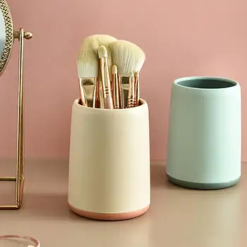 

4PCS Slanting Insert Type Pen Barrels Multi-functional Makeup Brush Pen Bucket Lovely Stationery Tabletop Adornment for Home