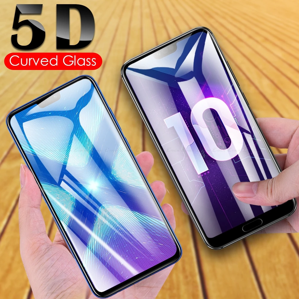

Full Cover 5D Curved Tempered Glass For HuaWei Honor Play 10 9 9X Pro 8 Lite 8A 8C 8X 8S Screen Protector Protective Glass Film