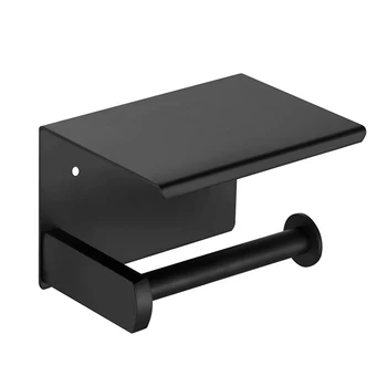 

Bathroom Toilet Paper Holder Towel Rack Roll Stand Shelf Decorative Organizer Mobile Phone Fashion Wall Mounted Stainless Steel
