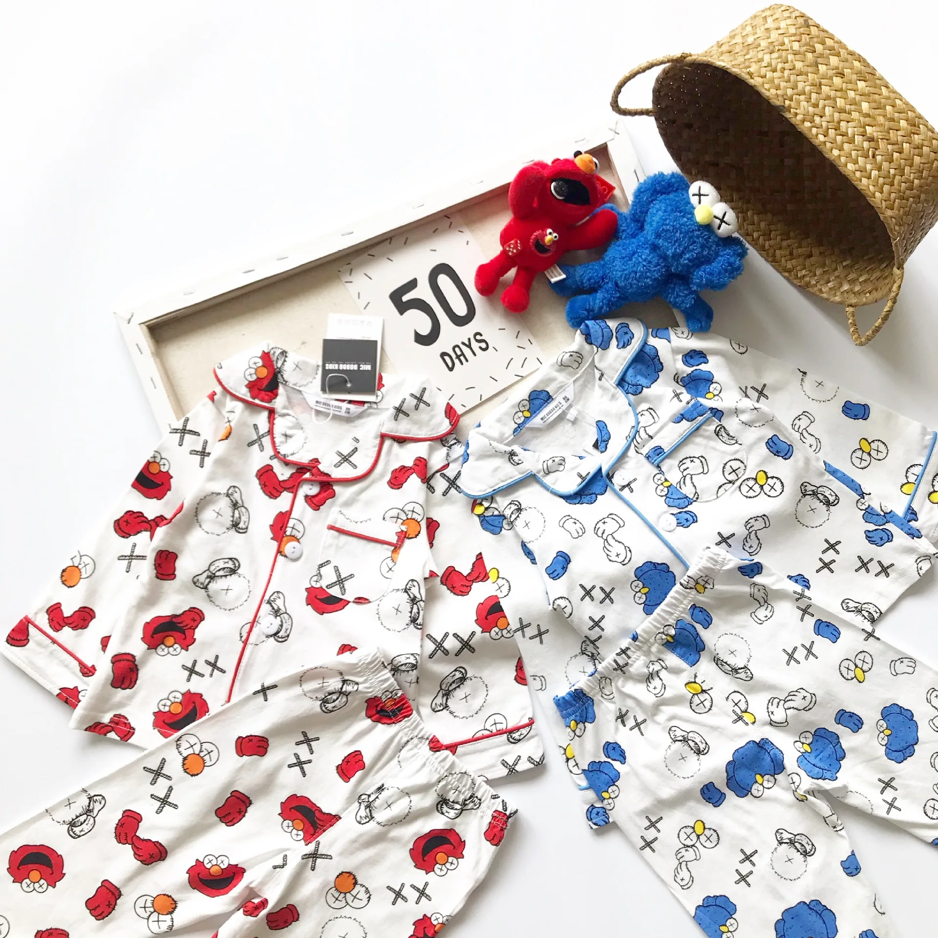 

Tonytaobaby Autumn and Winter Clothing New Children's Clothing Pajamas Home Clothing Cartoon Cotton Suit Long Sleeve