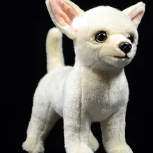 Моделирование милые 27 см Чихуахуа собака кукла Моделирование Плюшевые игрушки для детей подарок на день рождения