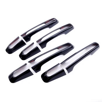 

beler Gloosy Black 8 Pcs Door Handle Cover Trim Frame fit for Land Rover Range Rover Sport 2014 2015 2016 2017