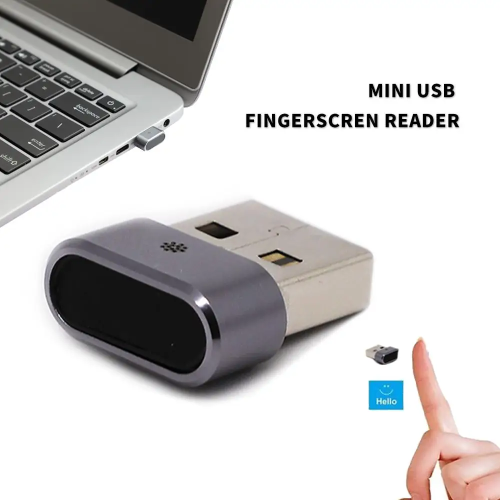 Usb-считыватель отпечатков пальцев ноутбук Идентификация отпечатков пальцев Windows Hello безопасность шифрование ключ мини USB считыватель
