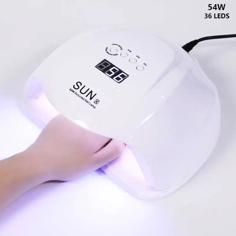 

6W/36W/48W/72W Nail Art UV Lamp Nail Dryer 24/36 LEDS 10s/30s/60s/99s Timer Curing Gel Polish Nail Art Drying Tools Gel Varnish
