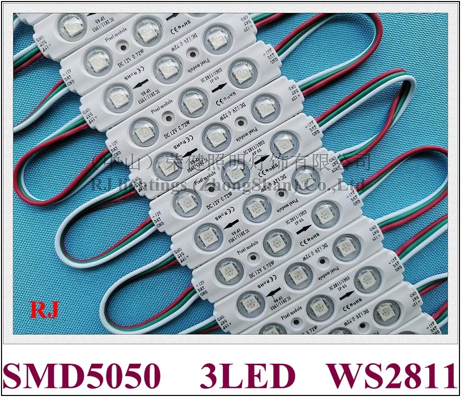 풀 컬러 LED 조명 모듈, WS 2811 매직 디지털 LED 모듈, IC WS28..