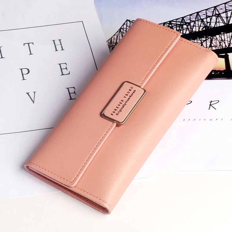 

Forever Young Long Women's Wallet Large Capacity Clutch Multi-functional Multi Card Bit Zipper Bag Leather Wallet