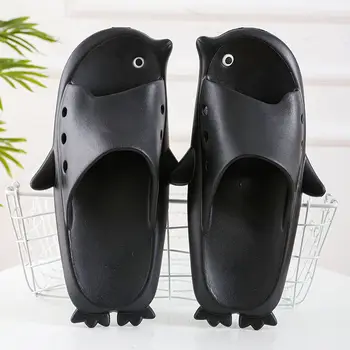 

Penguin slippers unisex summer shoes men PVC crazzy slippers boys 2020 beach slippers man shoes