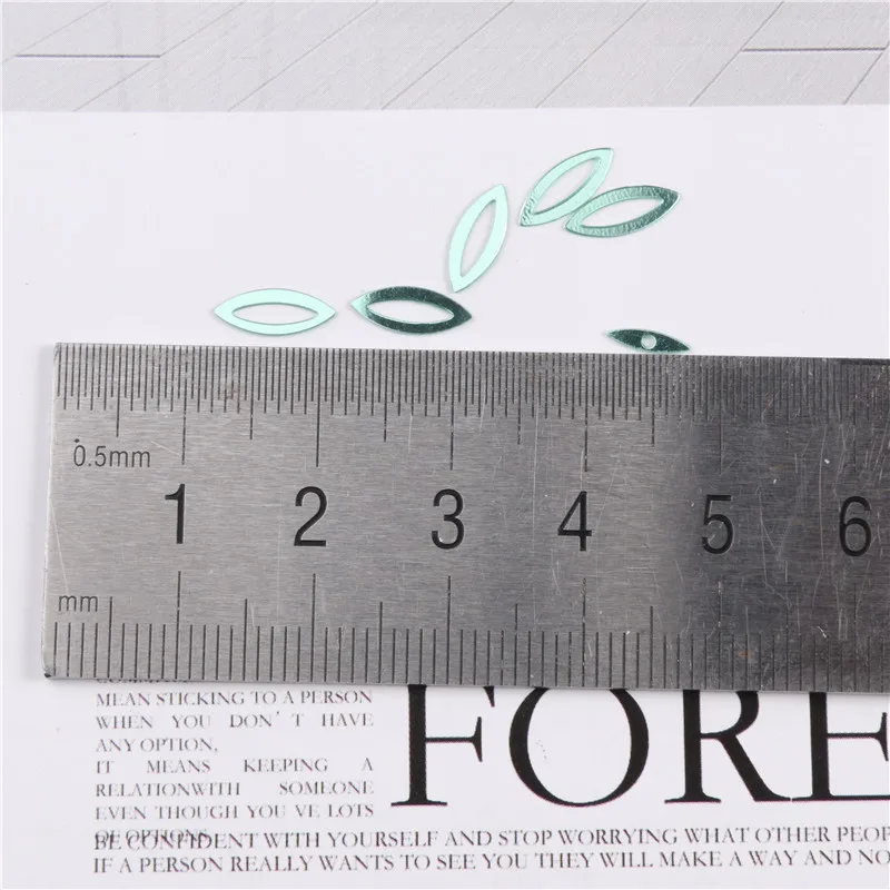 100Pcs/Pack 3*9MM Hollow Horse Eyes Sequins PVC Paillettes DIY Wedding Sewing Sequin Craft Garment Lentejuelas Accessories