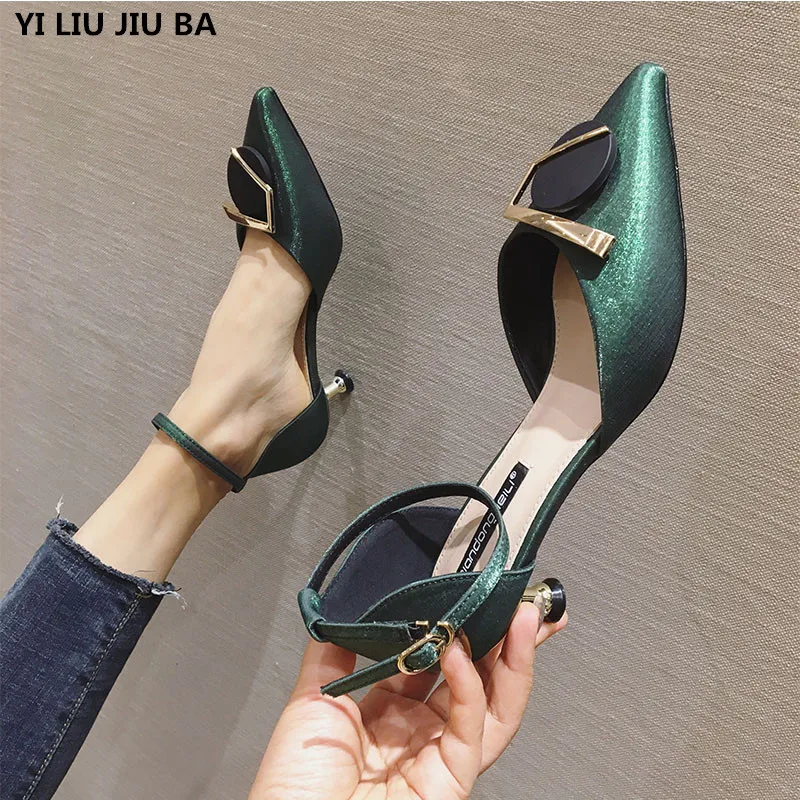 

women high heels dress shoes woman Spring summer women casual Pointed Toe thin heels pumps Wedding Party women shoes mujer P162