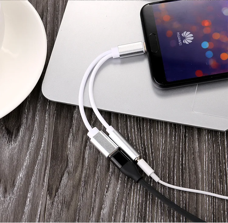 Cherie type C 3,5 мм адаптер для наушников для samsung huawei Xiaomi Oneplus USB C 3,5 аудио разветвитель разъем для наушников зарядка