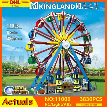 

MOC City Creator Expert Series 15012 App Motorized Ferris Wheel Model Building Blocks Bricks Assembly Toys Kids Christmas Gifts