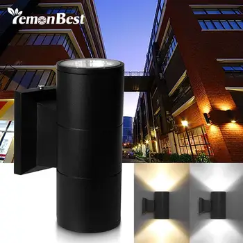 

LED Wall Light Outdoor Waterproof IP65 COB LED Porch Lights Modern Home Decor Up Down Dual-Head Cylinder Wall Lamp 6W 10W 20W