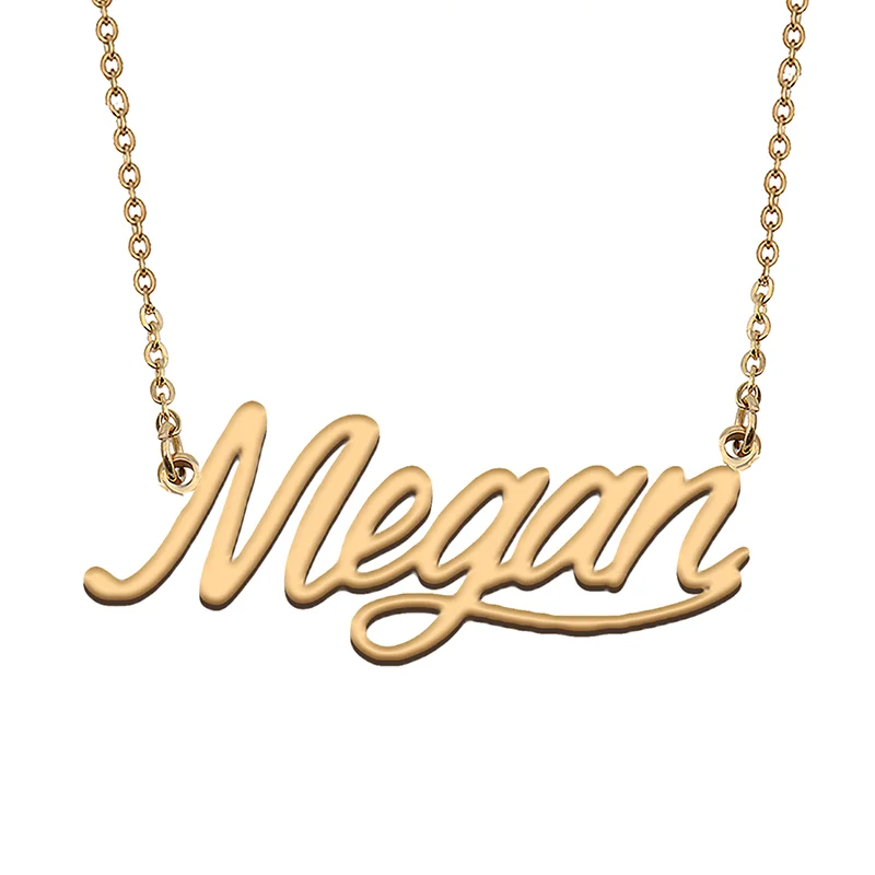 

Megan Custom Name Necklace Customized Pendant Choker Personalized Jewelry Gift for Women Girls Friend Christmas Present