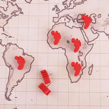 

New 25/50pcs Foot Wooden Drawing Photo Wall Studs Cork Board Pins Thumbtack Pushpins