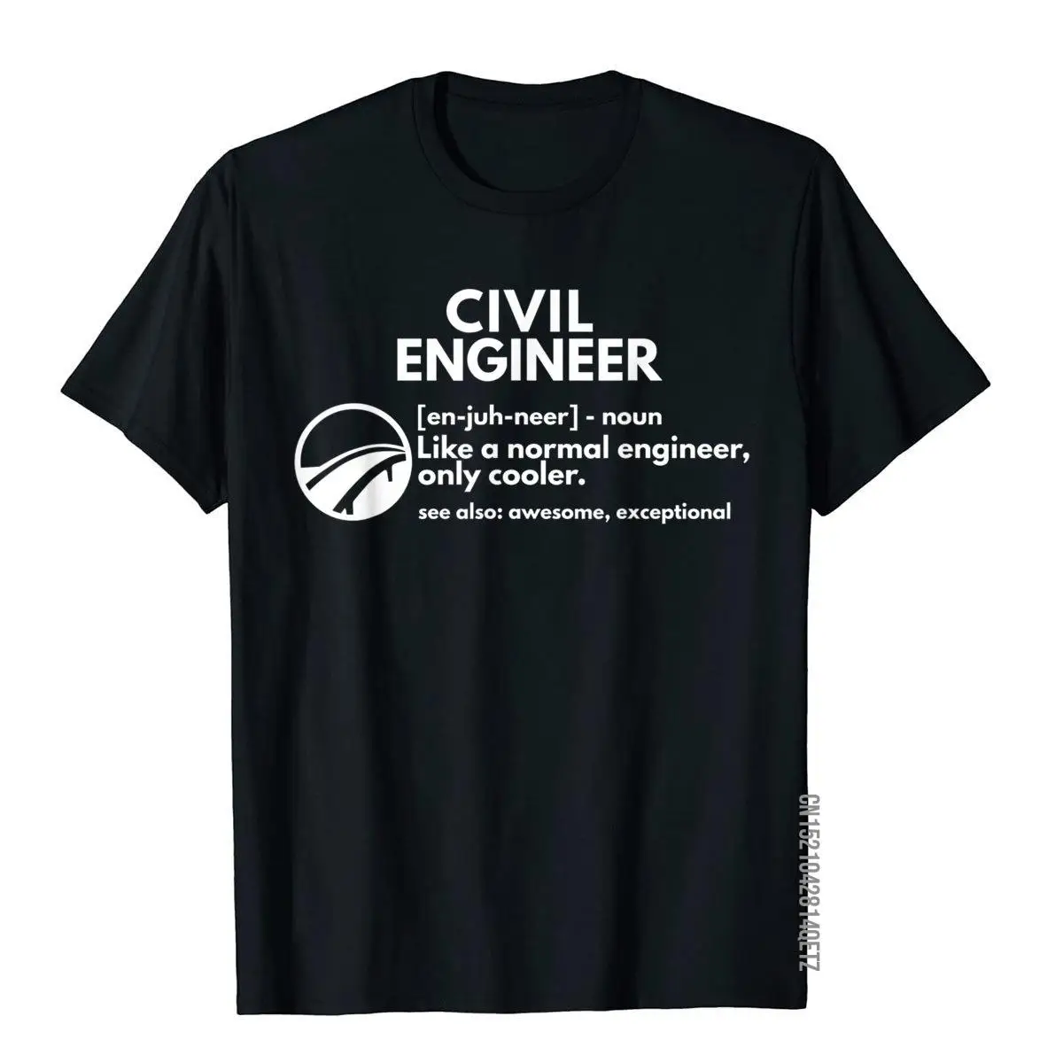 Civil Engineer Definition Funny Engineering T shirt__B12368black