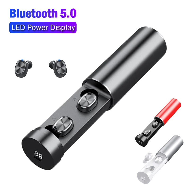 B9 наушники вкладыши TWS Bluetooth 5 0 Беспроводной 8D Hi Fi спортивные с микрофоном Игровые