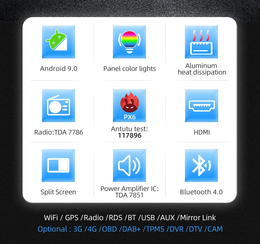 Perfect Android 9.0 Car Radio for MITSUBISHI LANCER 10.1 inch 2 DIN 4G GPS radio video player Capacitive 2007-2016 Rear Camera 4G RAM 5