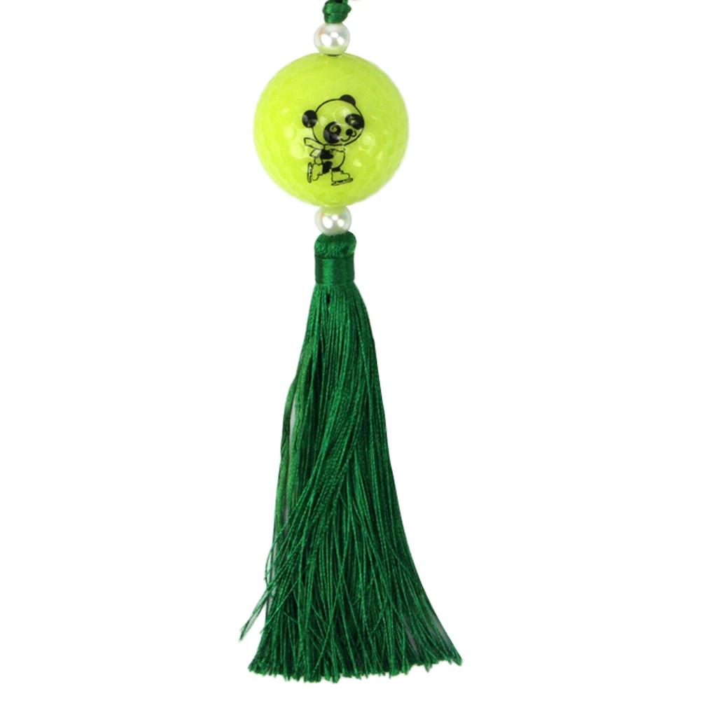 Traditional Handcraft Knitted Chinese Knot with Golf Ball - Hall Door Office Car Hanging Decor Golf Gift Golf Accessoires