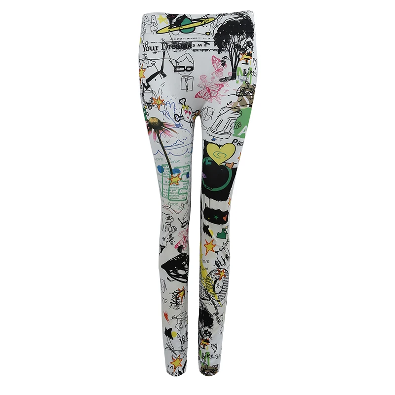 

Sexy Skinny Slim Print Leggings Tights Trousers Pencil Pants Women Summer